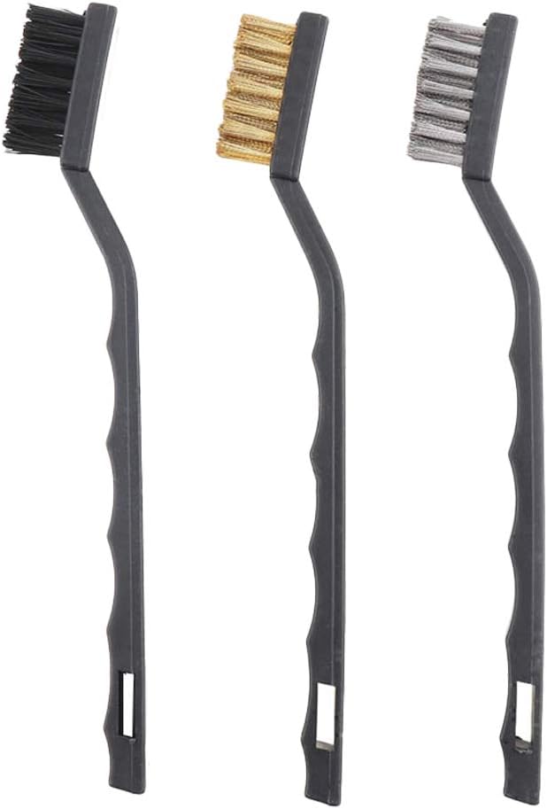 3pcs Mini Rust Removal Industrial Brushes Metal Wire Scratch Brush Cleaning Scrubbing Tool
