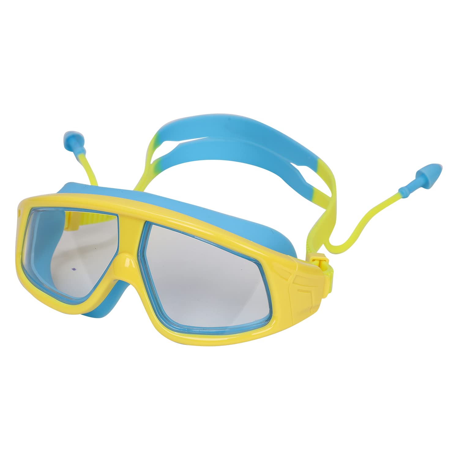 AIRAVAT Otter Swimming Goggles for Kids Children Teens, Polycarbonate Goggles, Anti-Fog, Anti-UV, Wide View Swimming Goggles, Ear Plug Attached, Free Size (Yellow) (B0BWWTQSQV) Amazon Price History, Amazon Price Tracker