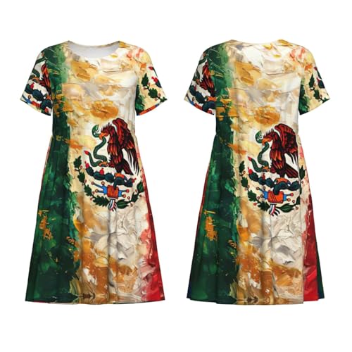 Robe de plage drapeau mexicain américain ample pour masquer les imperfections