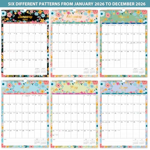 2026 wall calendar - calendar 2026 12 monthly wall calendar with thick paper jan 2026 - dec 2026 1234 x 1734 twin-wire binding perfect for planning