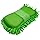Microfiber Car Wash Sponge, Scratch-Free Vehicle Washing Mitt with Chenille & Mesh Sides, Highly Absorbent Sponge Lint-Free Cleaning Tool for Car Washing & Detailing (Green)
