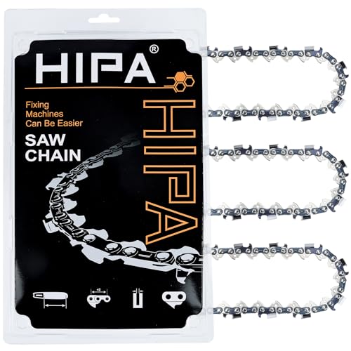 Hipa 24 Inch Chainsaw Chain 3/8 Pitch .050 Gauge 84 Drive Links Fits Husqvarna 460 Rancher Fits Stihl 33RS 84 MS390 MS310 MS361 MS460 MS500 72LPX84CQ E84 Full Chisel (3PCS)