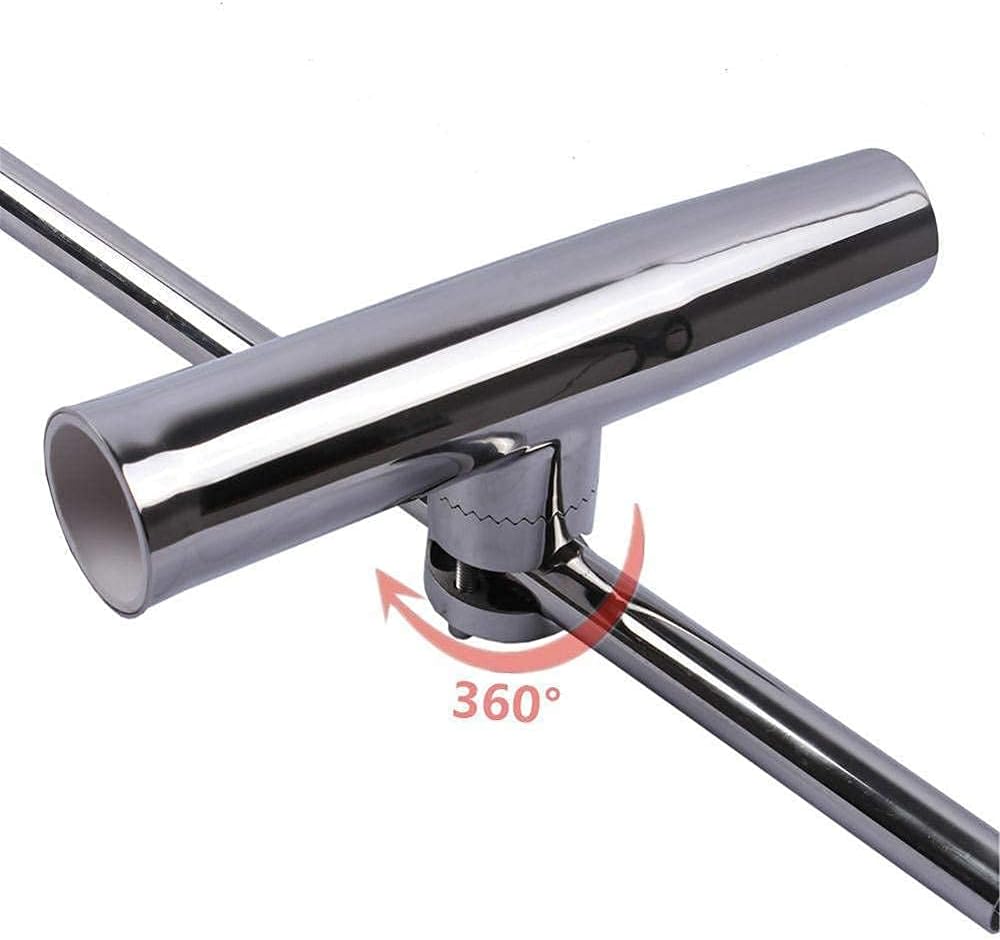 ISURE MARINE 1 Pcs Boat Marine 304 Stainless Steel 1" to 1-1/4" Adjustable Polished Fishing Rod Holder Yacht Fishing Accessary : Sports & Outdoors