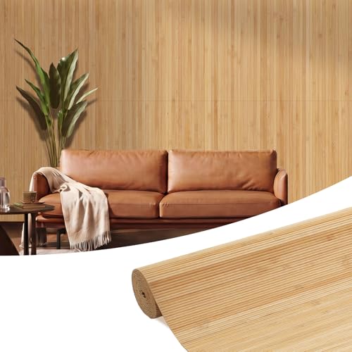 VESLARA Natural Bamboo Wall Panel 96x48 Twinned Carbides
