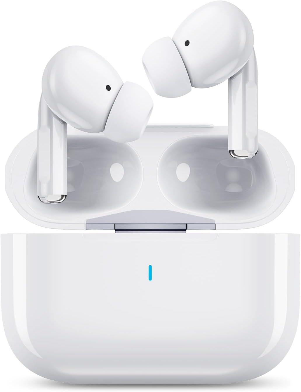 Wireless Earbuds for iPhone, 5.3 Bluetooth Headphones for Apple Earbuds Wireless, ENC Noise Cancelling 40Hrs Playback in Ear Air Buds Pods HiFi Bass for iPhone 17 16 15/iPad/PC/Laptop/Switch/White-image-25