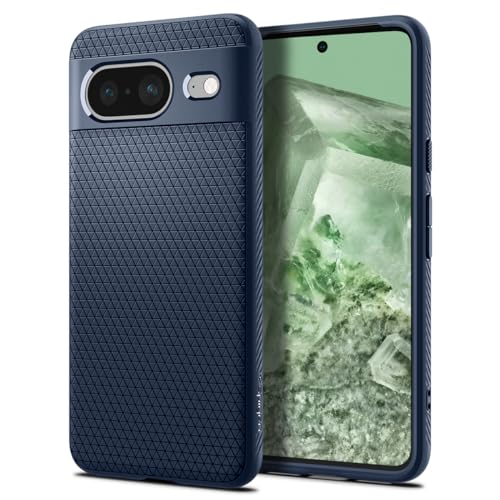 Spigen for Pixel 8 Case, Liquid Air (2023) [No Magnet Ring] [Military-Grade Protection] - Navy Blue