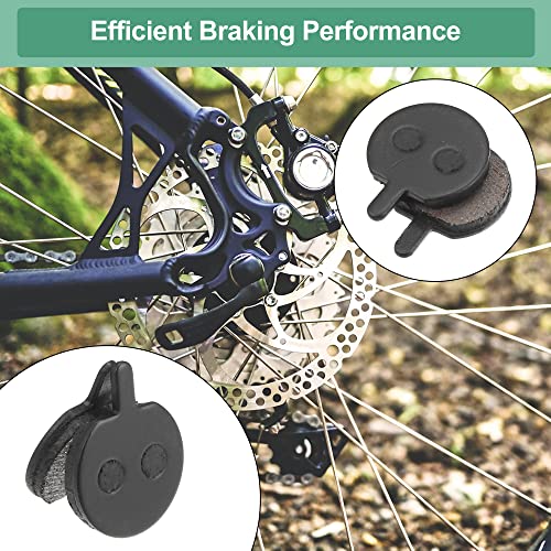 X AUTOHAUX 4 Pair Semi Metal Bicycle Disc Bike Brake Pads for Jak-5 B777 TRINX, Black - Image 4