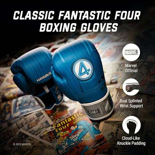 Image of Hayabusa Marvel Classic Boxing Gloves for Men, Women & Kids - Officially Licensed | 16oz 12oz 8oz 6oz Training, Sparring, Bag & Pad Work