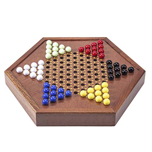 Juego de Damas Chinas de Madera AMEROUS 12.5 pulgadas miniatura 2