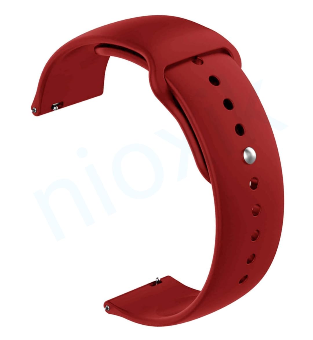 NioxikReplacement Soft Silicone Strap For FIRE BOLTT NINJA CALL PRO MAX 2.01 BSW128 Smart Watch Straps [ Not for any Other Model]