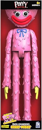 Poppy Playtime - Kissy Missy - Figura de acción de lujo que cambia la cara (12 pulgadas de alto, serie 1) licencia oficial