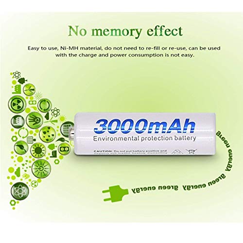 Image of Osaka NI-MH HR06 4xAA 3000mAh Enelong Rechargeable Battery Set