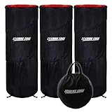 [リーディングエッジ] Bリーガー監修 ポップアップディフェンダー 高さ120cm 専用バッグ付き 倒れない 折りたたみ バスケットボール ドリブル オフェンス 3個