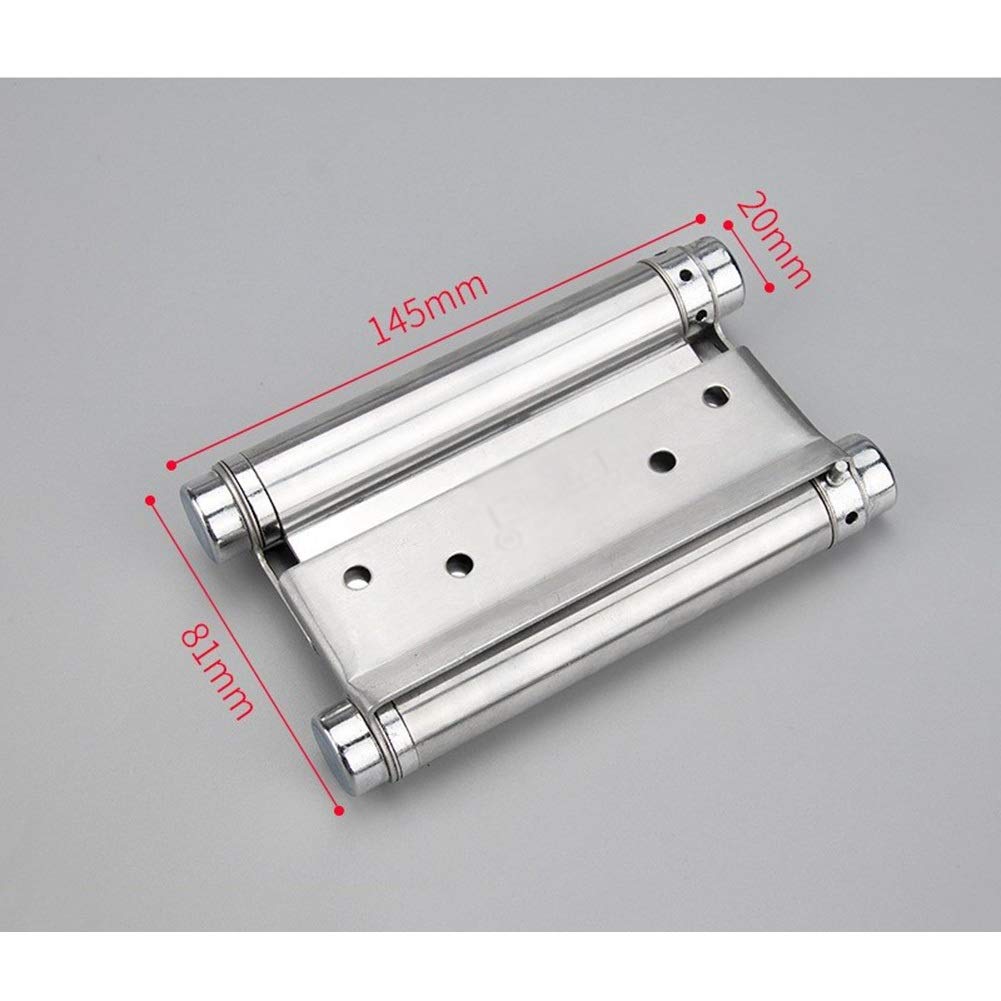 Schrankscharniere, doppeltes offenes Federscharnier 3/4/5/6 Zoll, Zwei-Wege-freies Türscharnier aus Edelstahl, 1 Packung(5 inch)
