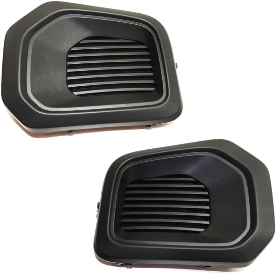 For Toyota Tacoma 2016 17 18 19 2020 Fog Light Cover Driver and Passenger Side | Pair | Bumper Bezel | Black | Replacement For TO1038186, TO1039186 | 52128-04040, 52127-04040