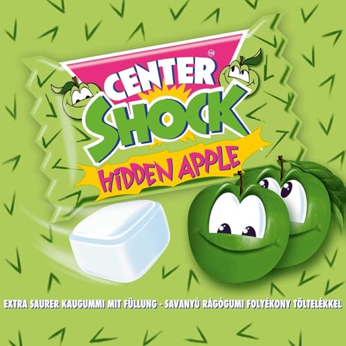 Center Shock Hidden Apple, Box mit 100 Kaugummis, extra-sauer mit Apfel-Geschmack, geeignet für Geburtstag, Pinata, Partys, Candy-Bar… – Ansicht 2