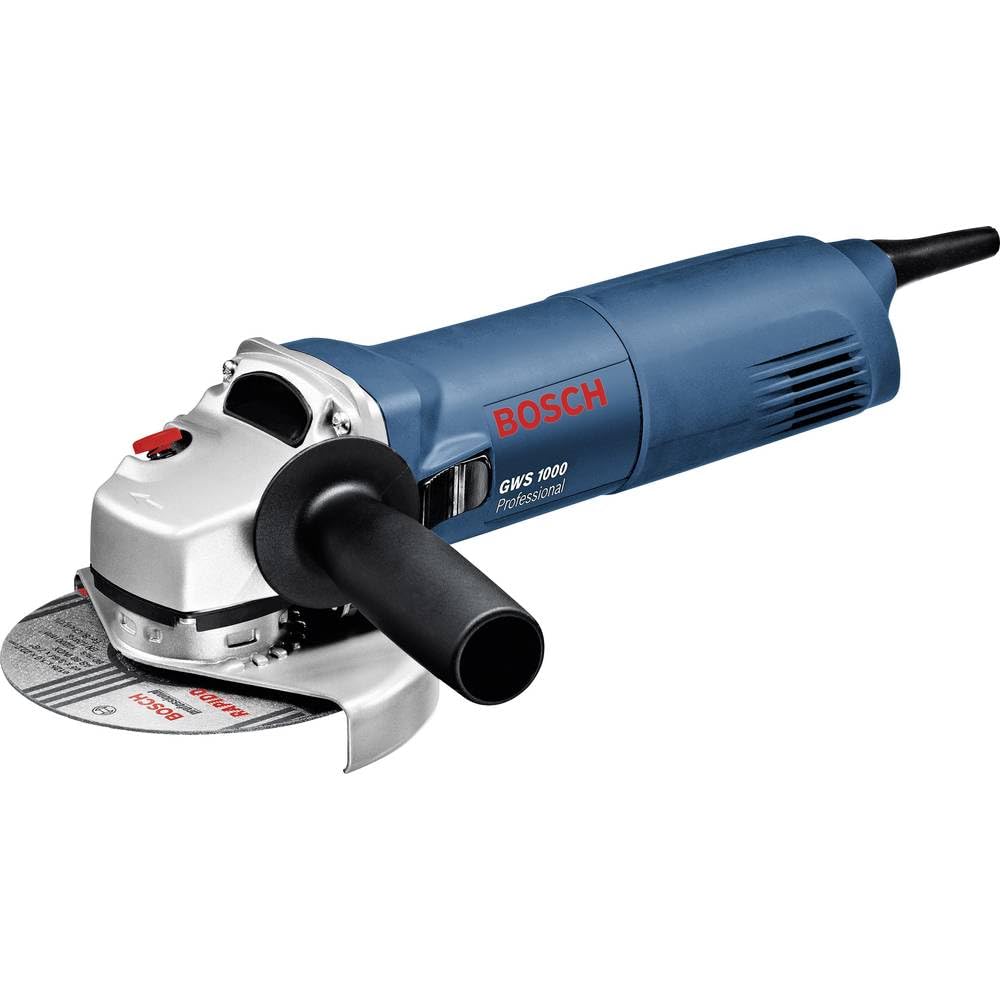 Bosch Professional GWS 1000 - Amoladora angular (1000 W, 11000 rpm, Ø Disco 125 mm, Protección contra rearranque, en caja)