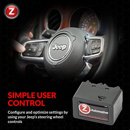 Z Automotive Tazer Mini Programmer | Fits 2018-2026 Jeep Wrangler JL and Gladiator JT | Customize Over 70 Settings | Activates Anti-Theft Pin Lock, Rock Crawl, Winch Mode and More!