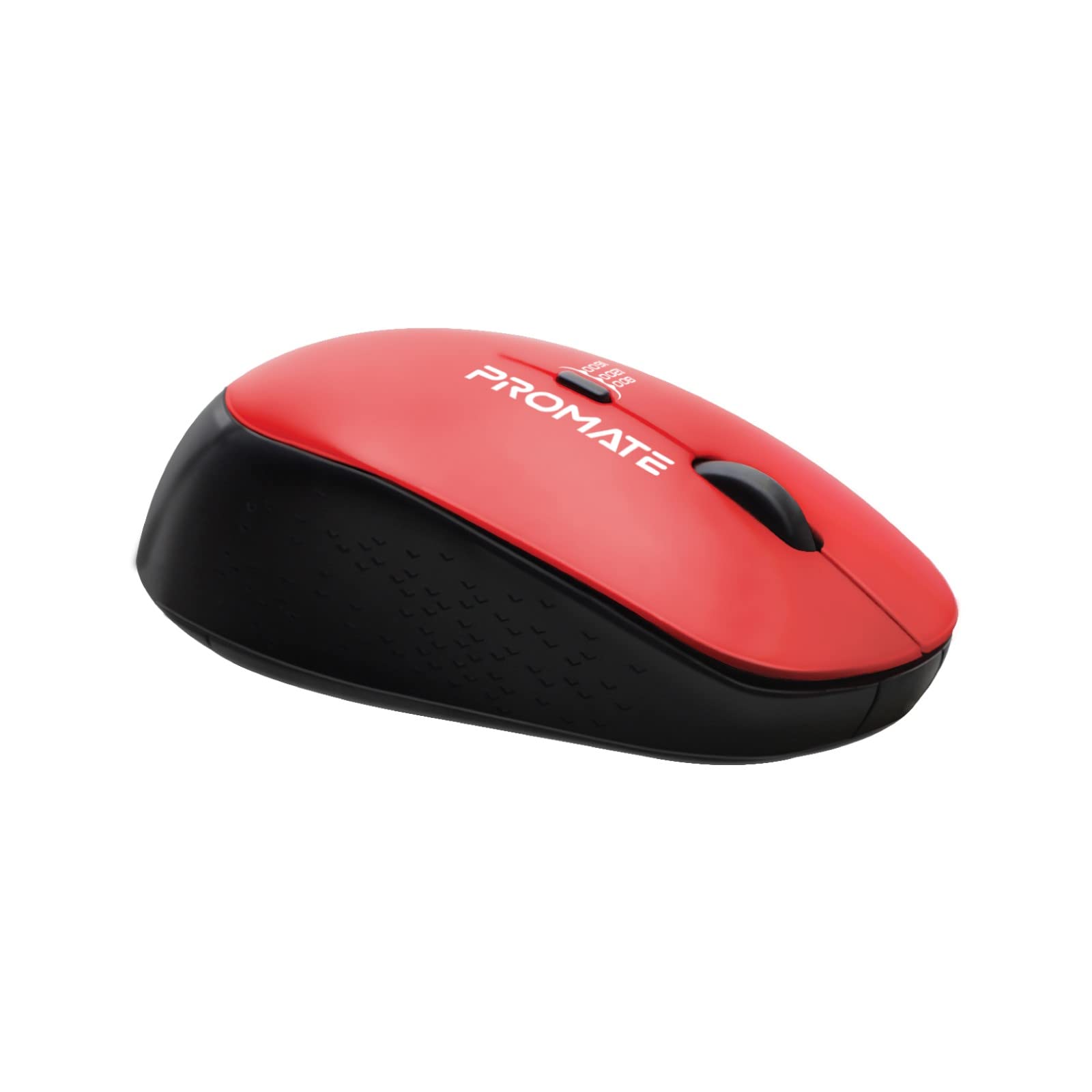 Promate 2.4G Wireless Mouse, Professional Precision Tracking Comfort Grip Mouse with USB Nano Receiver, 10m Range, 800/1200/1600 DPI Switch and 4 Functional Buttons for Mac OS, Windows, Tracker Red (B09V81QRMZ) Amazon Price History, Amazon Price Tracker