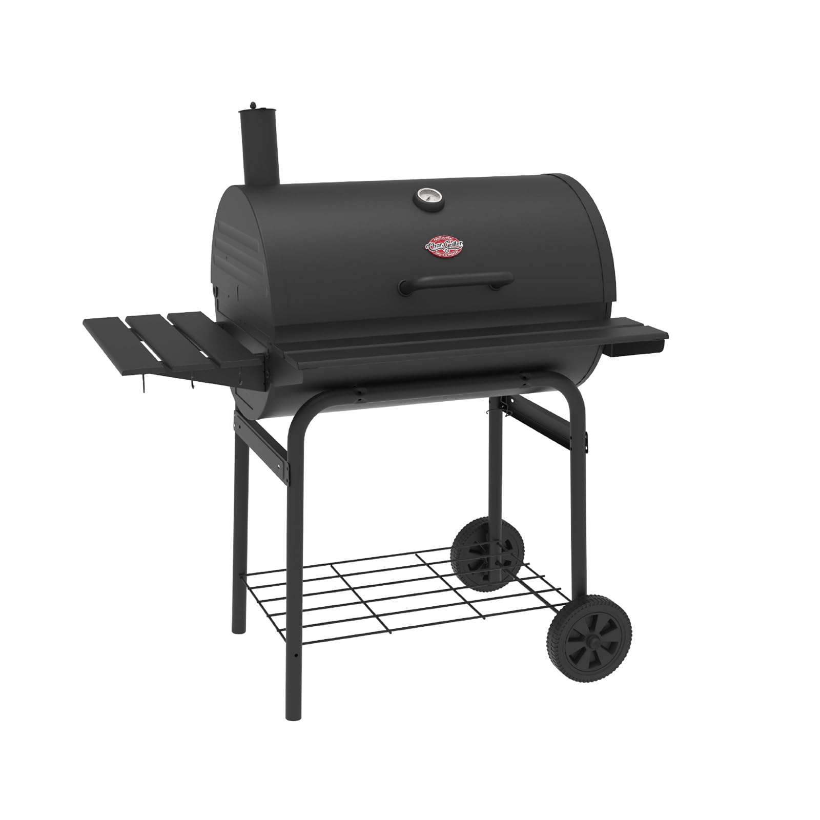 Char-Griller E2827 Pro Deluxe Charcoal BBQ Grill with Side Fire Box – 850 Sq. In. Cooking Space, Heavy-Duty Steel, Black – Perfect for Grilling & Smoking