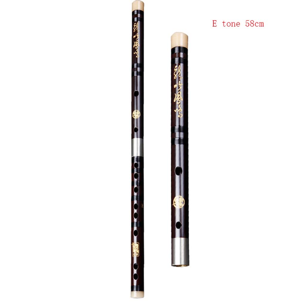 flauto Bambù Flauto Riproduzione Vecchio mogano scanalatura strumento a fiato in legno for principianti professionale studio di livello flauto di bambù Strumento musicale flauto in do ( Color : E )