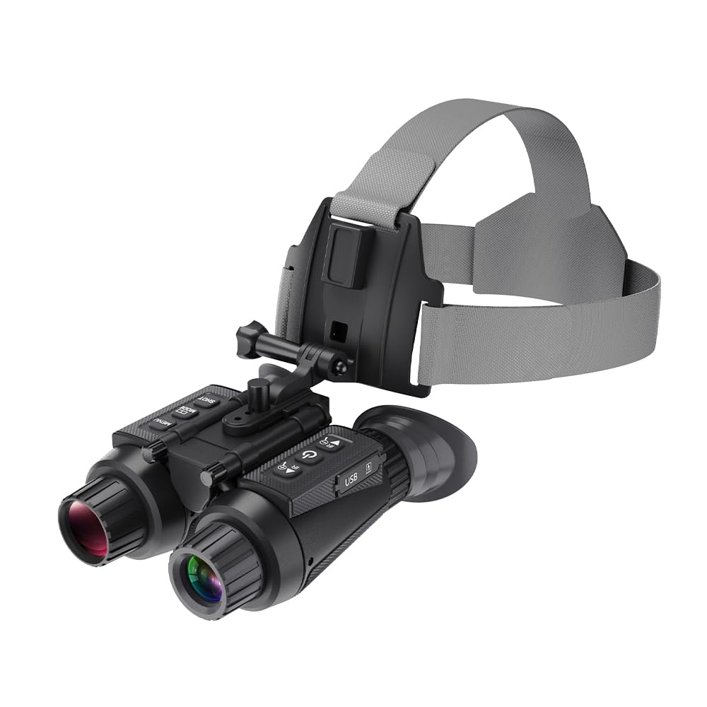 Professional Binocular Telescope NV8300 Night Vision Binoculars 8X Digital Zoom 3D Built-in Dual Screen 1.4'' 4K UHD 36MP