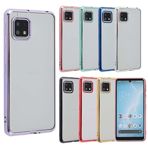 AQUOS sense6 P[X TPU color AQUOSsense6 \tgP[X Jo[ NAP[X X}zP[X ^ ی ϏՌ SH-54B SHG05 ANIXZX6 docomo au p[v A656AS6PU