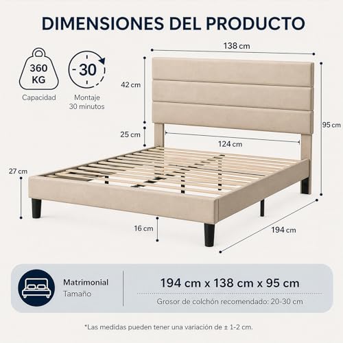 Lista de Cama Matrimonial - 5 favoritos. 5 Imagen adicional
