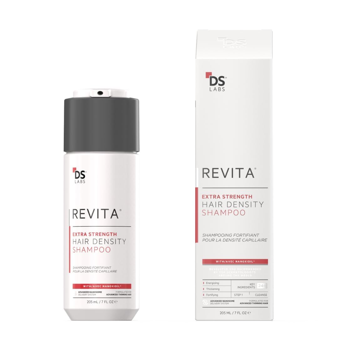 DS Labs Revita Shampooing extra fort – Shampooing haute performance pour densité des cheveux, volume, sans sulfate et sans silicone