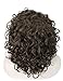 Kalyss Women's Short Curly Medium Brown Synthetic Hair Wig with Black Headband Wigs