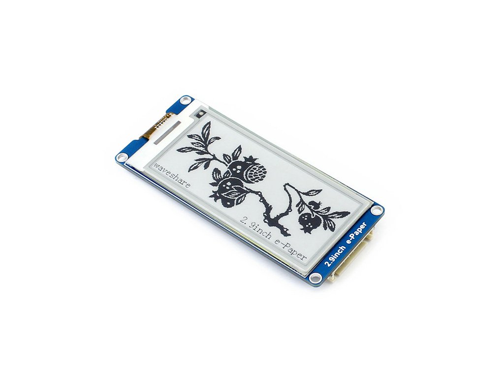 296x128 Resolution 2.9 Inch E-Paper Display Panel Module 3.3v E-Ink Electronic Screen SPI Interface with Embedded Controller Support Partial Refresh for Raspberry Pi/Arduino/Nucleo/Jetson Nano