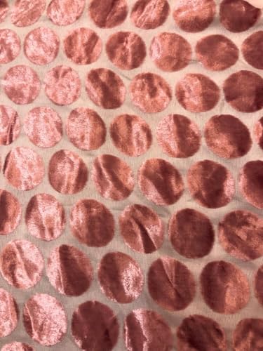Velours dévoré haut de gamme blanc et rose oignon Devore 20232/33 - 5