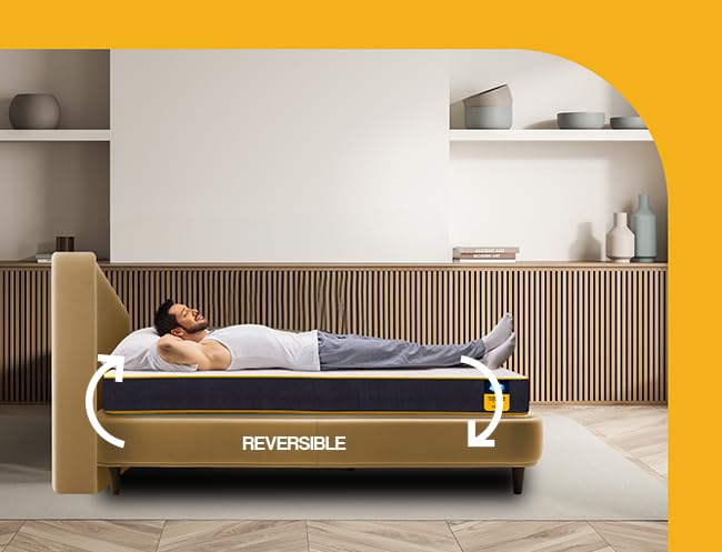 Image of Centuary Mattresses Sleepables Reversible Dual Comfort Firm and Soft High Resilience Foam 8 inch Single Mattress (72x35x8)