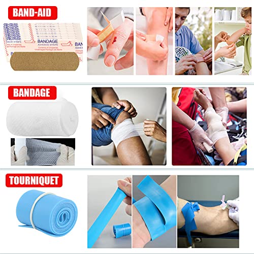 Aolegoo Erste Hilfe Set, 79 Teile Mini First Aid Kit für Notfälle in der Familie für Haus, Auto, Reise, Büro, Sport… - Image 5