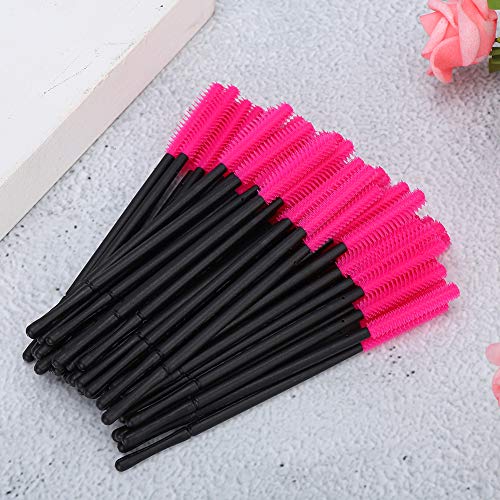 Weiche Make-upbürste, Bürstenhaar 50 stücke Qualität Silikon Material Mascara Wands Applikator aus Kieselgel
