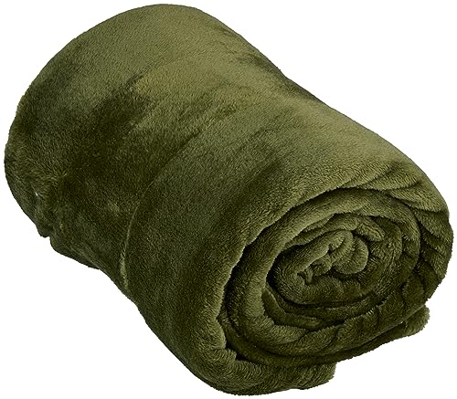 Arti Casa Couverture Polaire 150 x 200 CM - Plaid Polaire - Couverture Lit - Parfait Aussi comme Décoration d'Intérieur - Plaid Canape pour 1 Personne - Vert...
