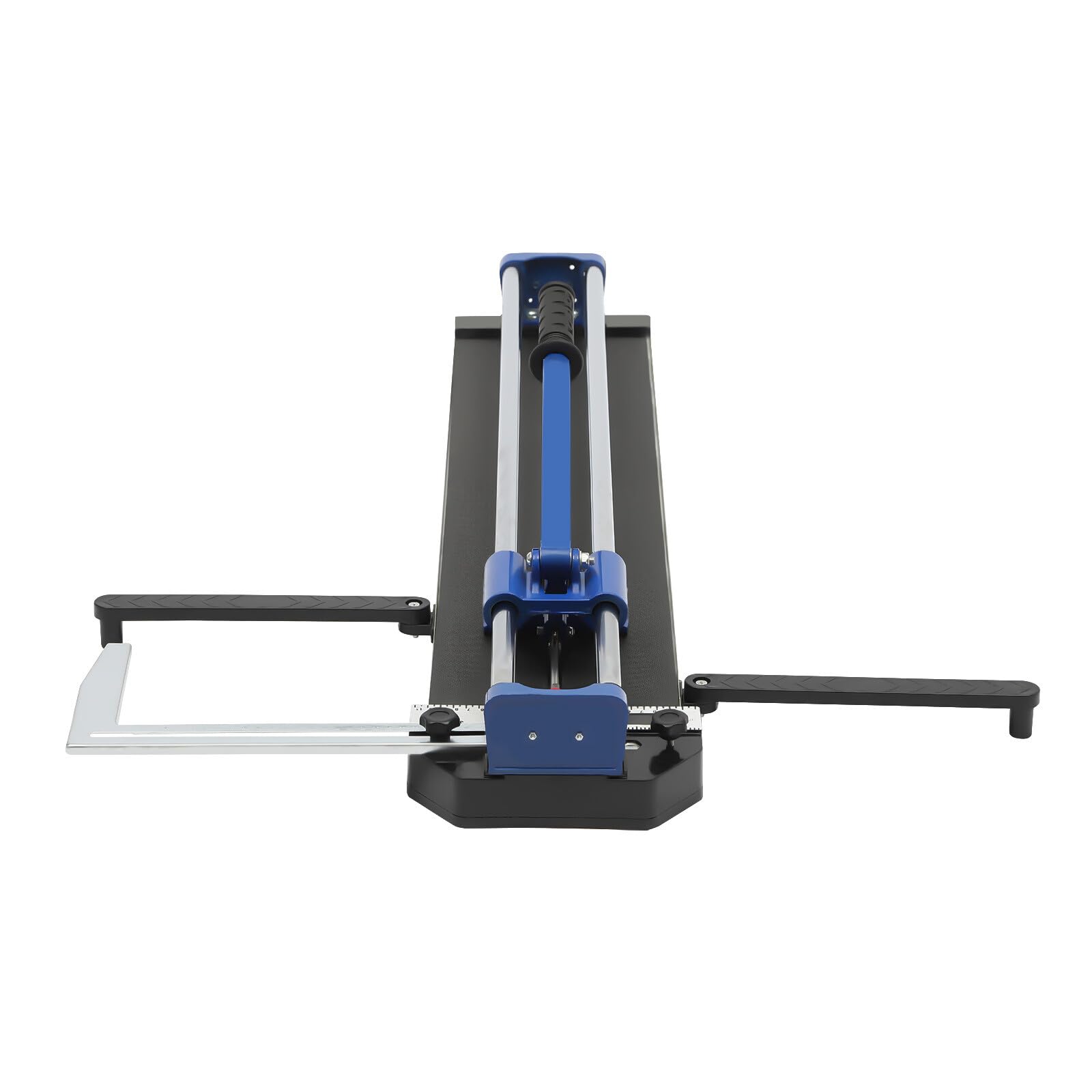 Cortador de azulejos, 80 cm, doble riel y soportes, manual 3/5, máquina de corte manual de azulejos, posicionamiento por infrarrojos para corte de precisión (azul)