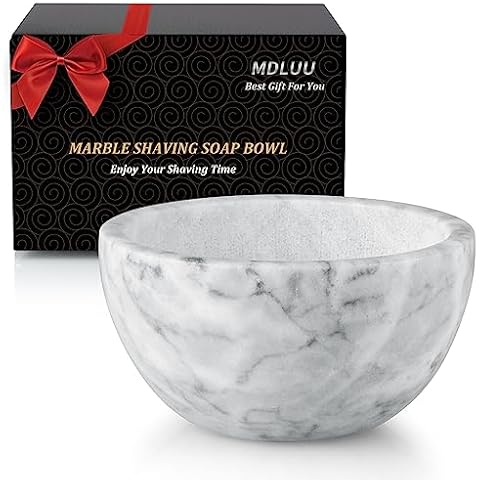 MDLUU Marble Shaving Soap Bowl Cover