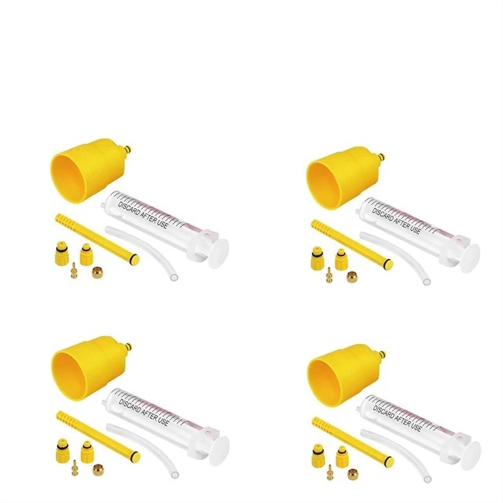 Attrezzi Bici Kit di spurgo freni idraulici per set di strumenti di riparazione spurgo imbuto olio con distanziatore pastiglie freno per bici da strada e mountain bike Kit di riparazione bici
