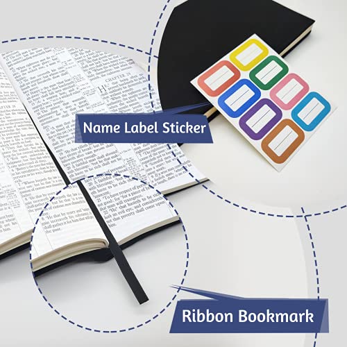 Kicnic Black Book Covers 7 Pack, 6"X9" Stretchable Book Sox Suitable For Most Hardcover Books, Up To 8.5”X9.5” Durable And Washable, Reusable Protective Cover For Textbooks #TOP4