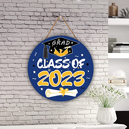Graduation Decorations Wreaths, Class Of 2023 Front Door Signs, Grad Wooden Wreaths For Home Wall Decor, Congrats Grad 2023 Wood Door Hanger For Indoor Outside Classroom, Yard, Porch #TOP6
