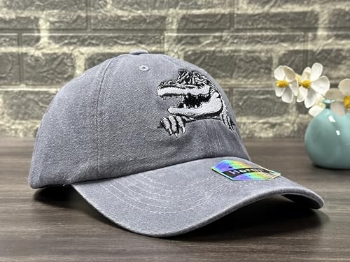 Image of Embroidered Animal Hat Gift for Men Women, Adjustable Baseball Cap | Animal Lover Collection, Casual Outdoor Wear, Breathable Cotton Fabric, Adjustable Buckle Closure