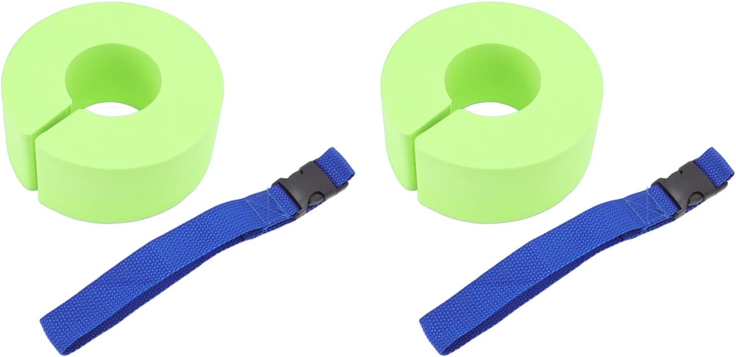 ANGGREK Kids Swim Arm Floaties Baby Swim Arm Bands EVA Buoyant Water Sleeves with Arrow Storage Case Buckle for Toddlers Swimming Safety (Belt)