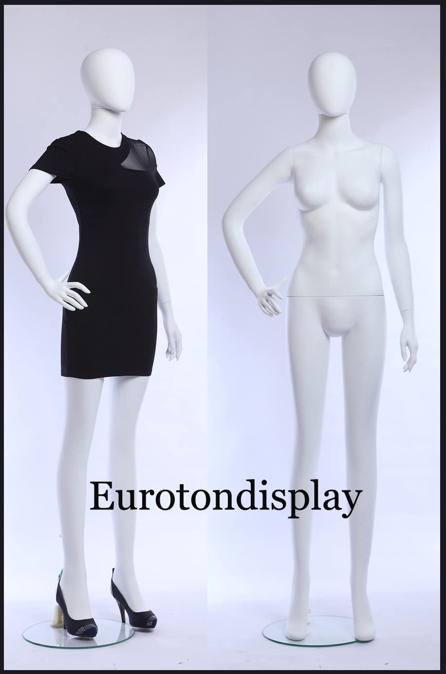 weibliche Schaufensterpuppe M6-7-6 weiß matt abstrakte Schaufensterpuppe Kopf abnehmbar Mannequin
