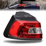Lochnchn Tail Light Assembly Outer Compatible with Jeep Cherokee 2014-2018 Rear Taillight Brake Lamp Left Driver Side Replace 68102907AF CH2804107 Halogen Model