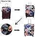 GOXUNYUAN Suitcase Cover, Carry on Luggage Cover Protector - Travel Elastic Spandex Luggage Covers Fits 26 to 28 Inch Flower