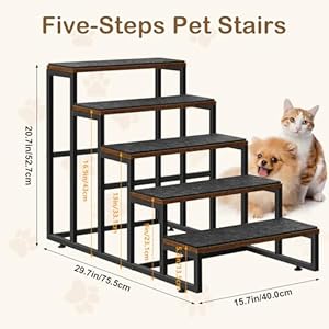 Pet-Stairs-for-Bed-Small-Dogs-5-Steps-Dog-Stairs-for-Small-Dogs-Pet-Steps-for-High-Bed-and-Couch-Sofa-Non-Slip-Dog-Stairs-for-Small-Dogs-Older-or-Injured-Pet-Brown - Cucciolini Doodles   Pet-Stairs-for-Bed-Small-Dogs-5-Steps-Dog-Stairs-for-Small-Dogs-Pet-Steps-for-High-Bed-and-Couch-Sofa-Non-Slip-Dog-Stairs-for-Small-Dogs-Older-or-Injured-Pet-Brown