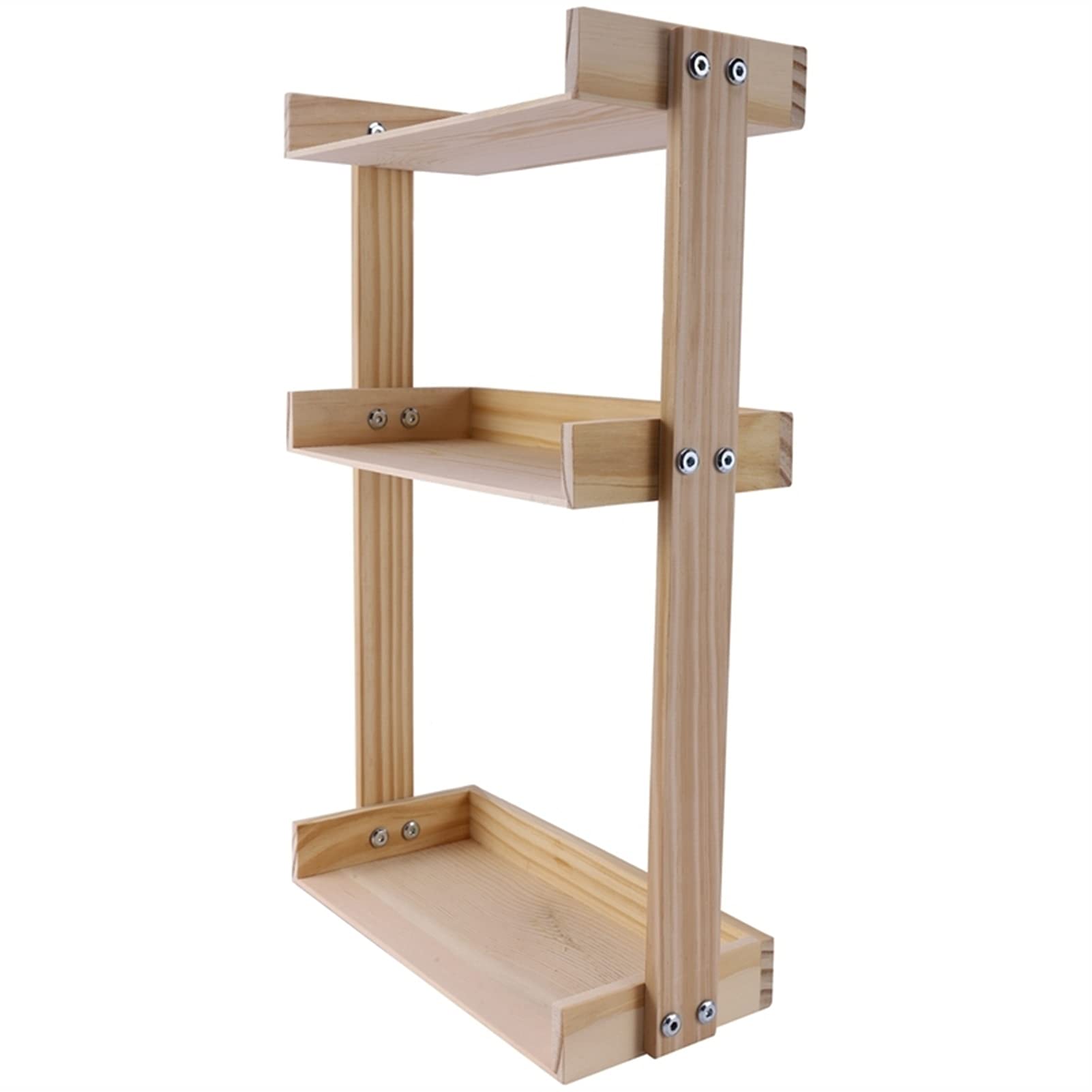 Liudan Küchenregal Lagerregal Lagerregal Organizer Holz Gewürzregal Küche Multifunktionsarbeits-Arbeitsplatte Gewürzkasten Lagerregner Multi-Layer-Gewürzhalter Haushaltsregal (Size : 3Tier)