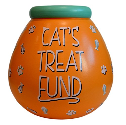 Cat's Treat Fund Pots of Dreams Money Pot Save Up & Smash Money Box Gift