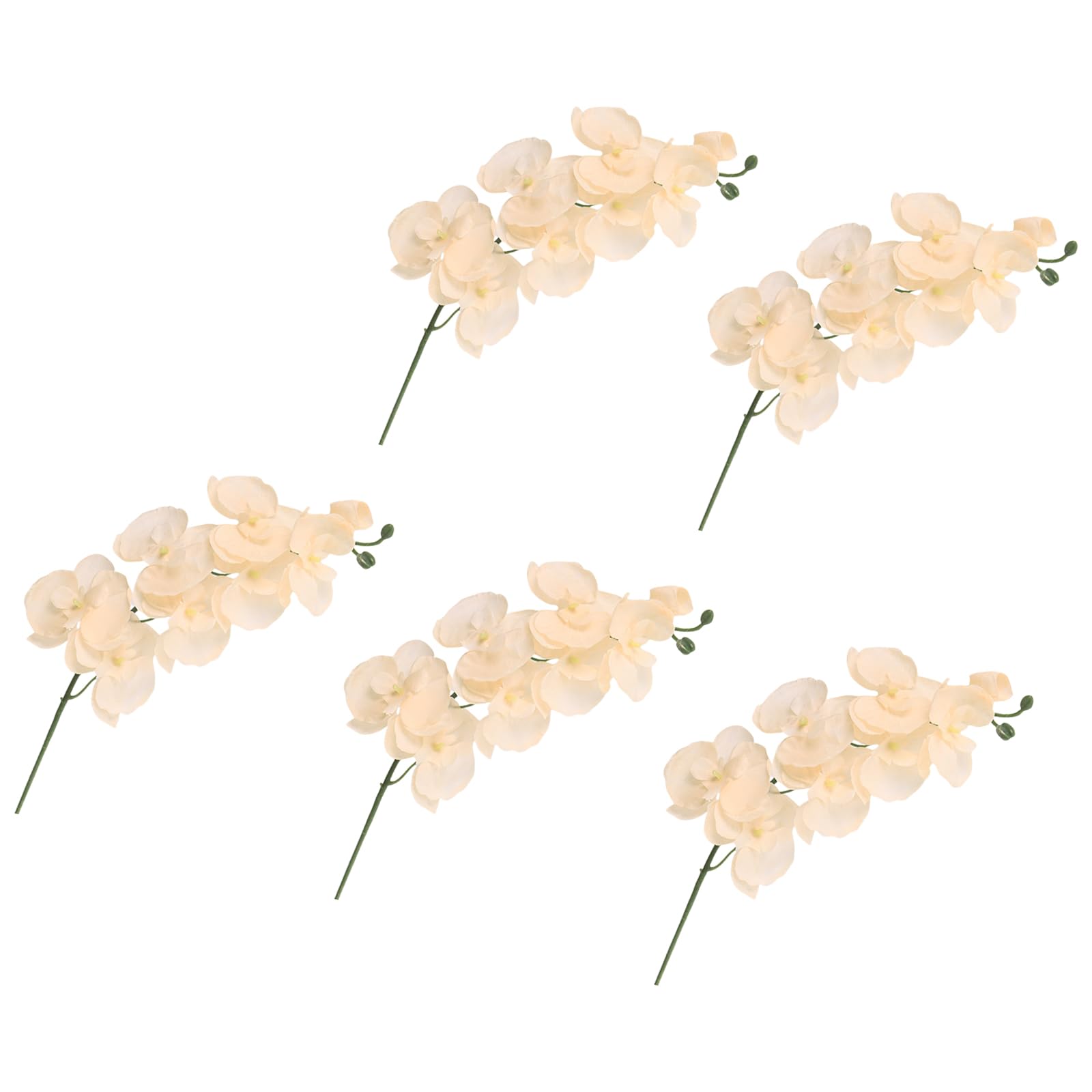 Nucelit Flower Silk Butterfly Orchids Branch for Anniversary Bouquets and Indoor Vase Arrangements Realistic Butterfly Orchids